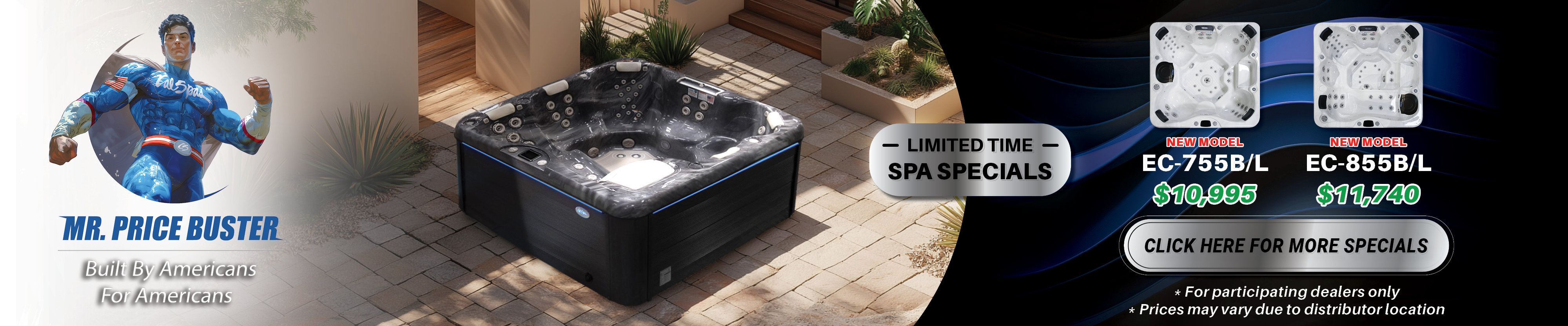 Calspas hot tub being used in a family setting - Eastvale